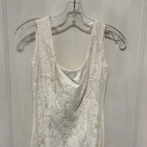 Vintage 90s  Dolce & Gabbana Elegant White Lace Wedding Ceremony Dress 40 - Picture 2 of 12